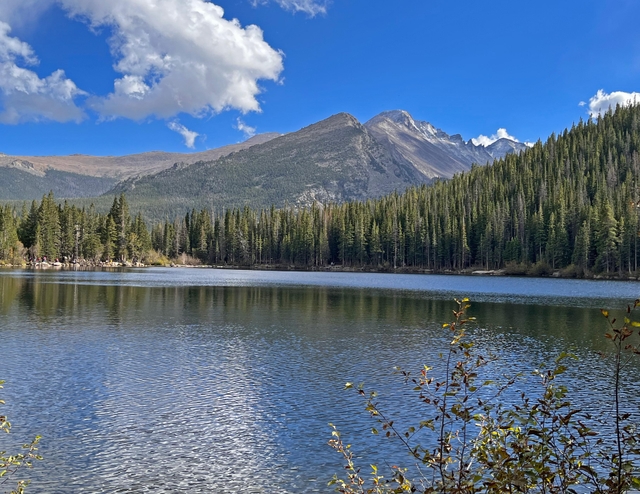 Bear Lake with clouds on a sunny summer day