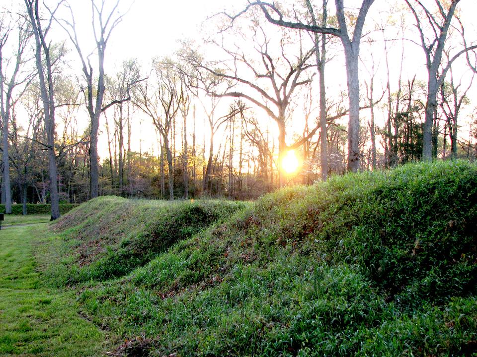 Earthworks at Fort Harrison