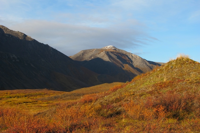 Light and shadows on mountains