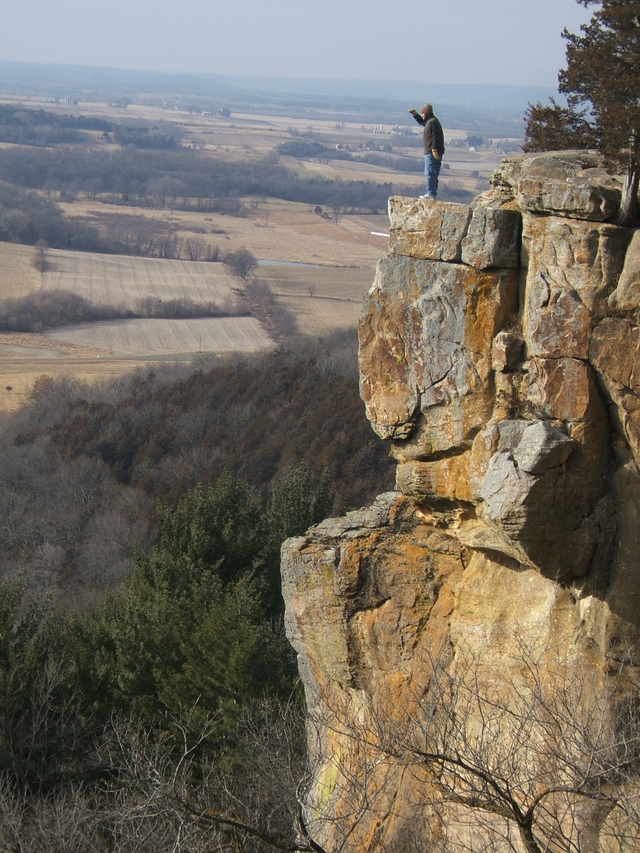 expansive view as seen from atop Gibraltar Rock