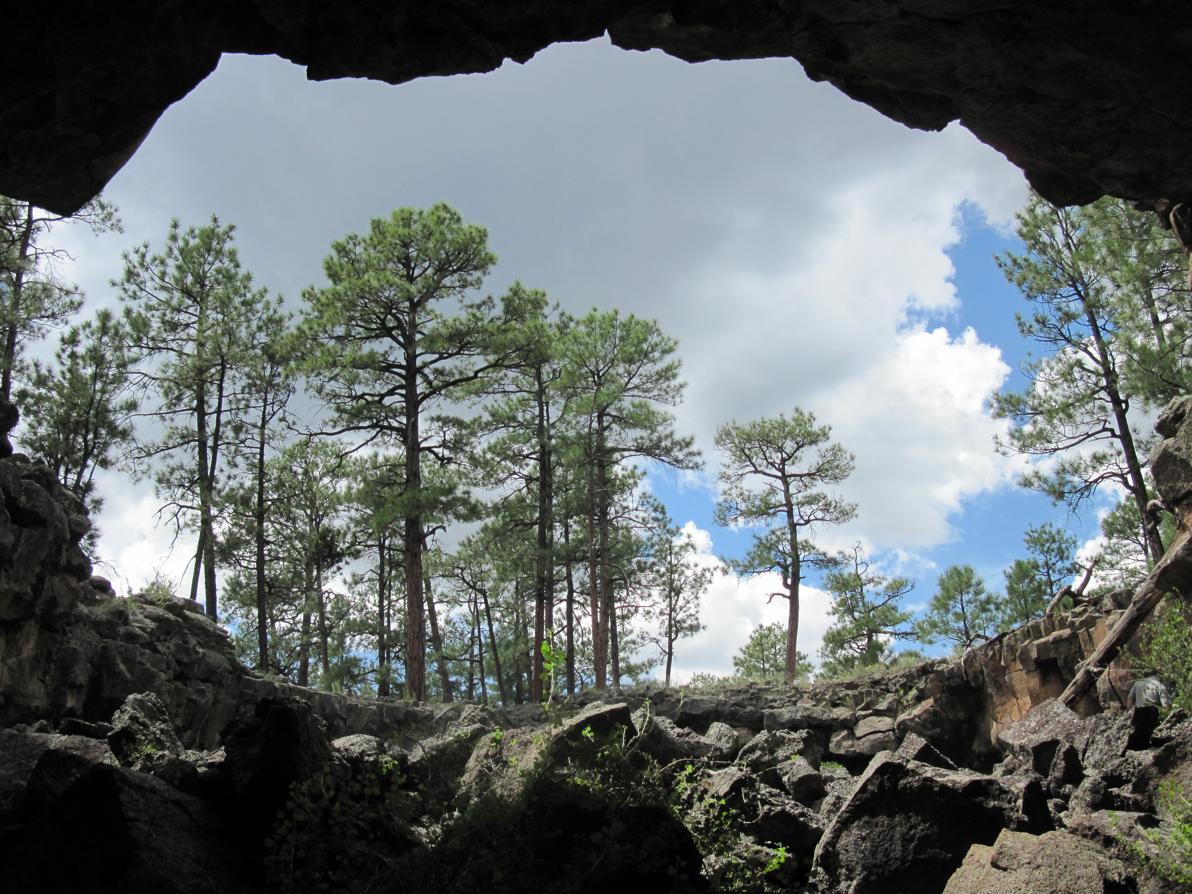 Lava Tube caving at El Malpais