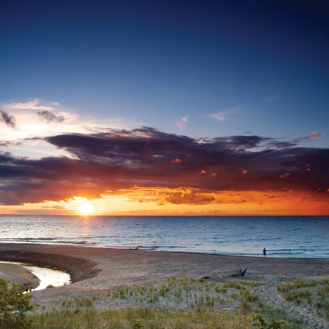 Sunset on Lake Michigan