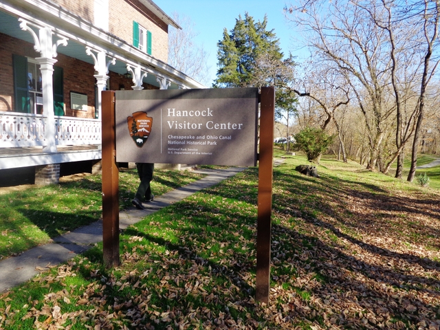 Park sign in front of the historic Bowles House