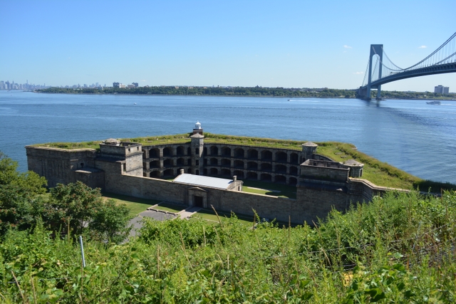 Battery Weed is the fort under the Verrazano Narrows Bridge in Staten Island.