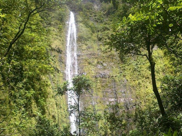 Waimoku waterfall in the park's Kipahulu District