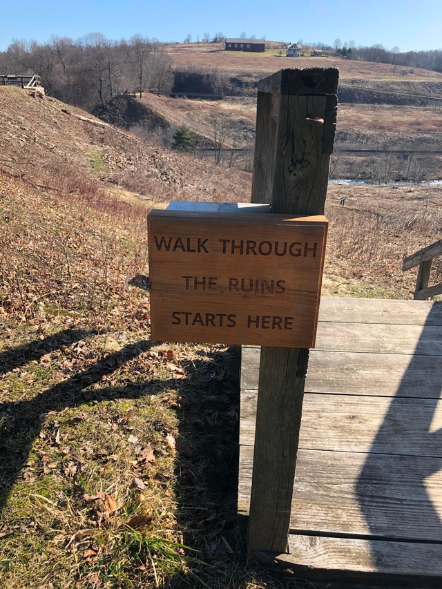 Wooden sign