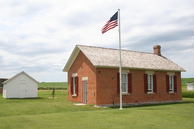 A historic one room schoolhouse