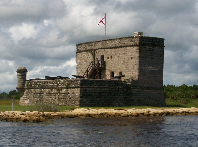 Fort Matanzas, a fortified watch tower made form coquina.